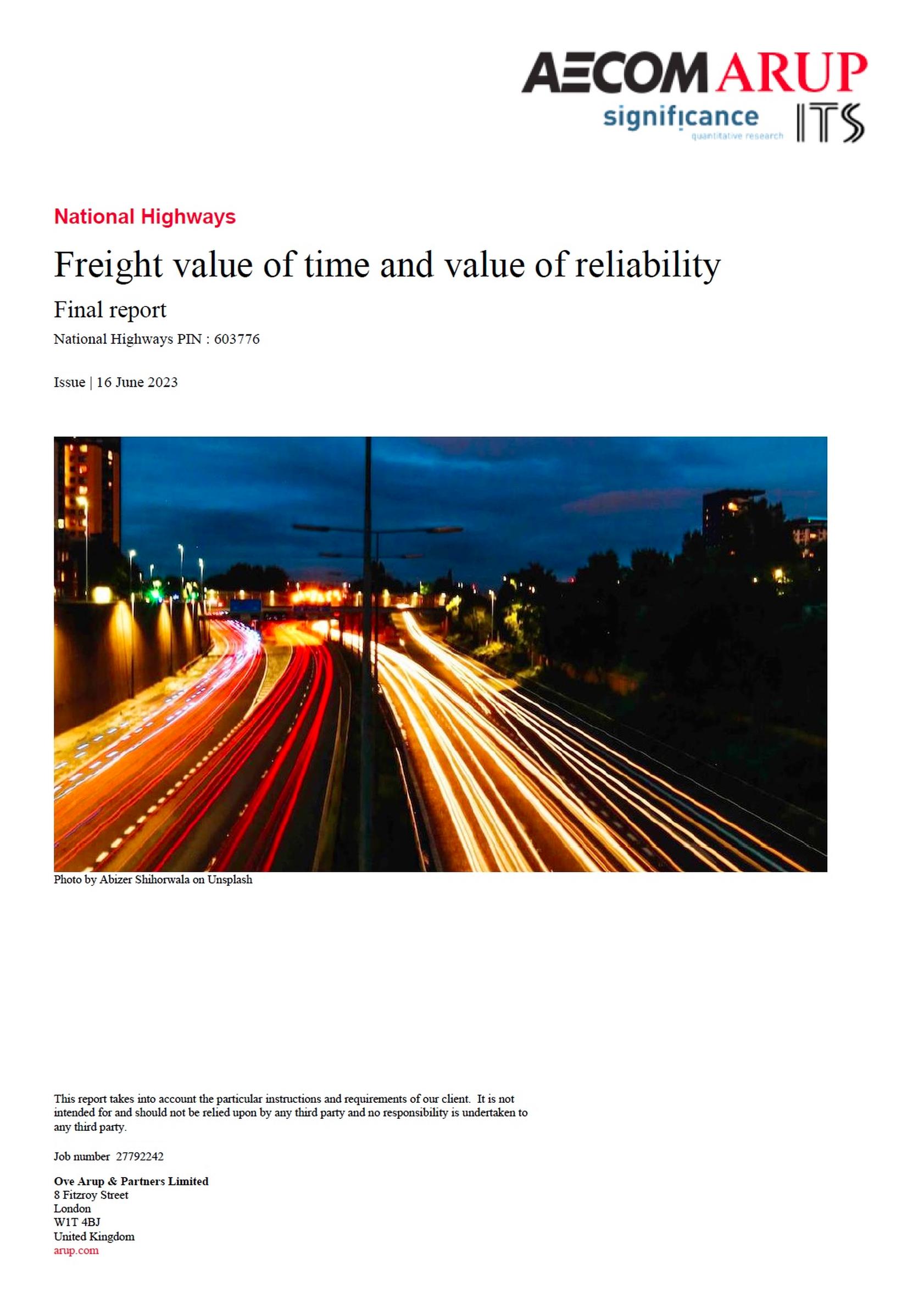 New freight time values will boost highway scheme appraisal outcomes