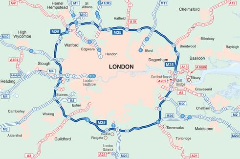 Junction 13 M25 Map M25 Widening, Buckinghamshire/Hertfordshire