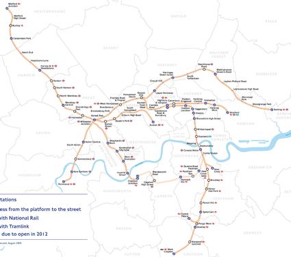 East London Line, Hackney/Tower Hamlets/Southwark/Lewisham/B