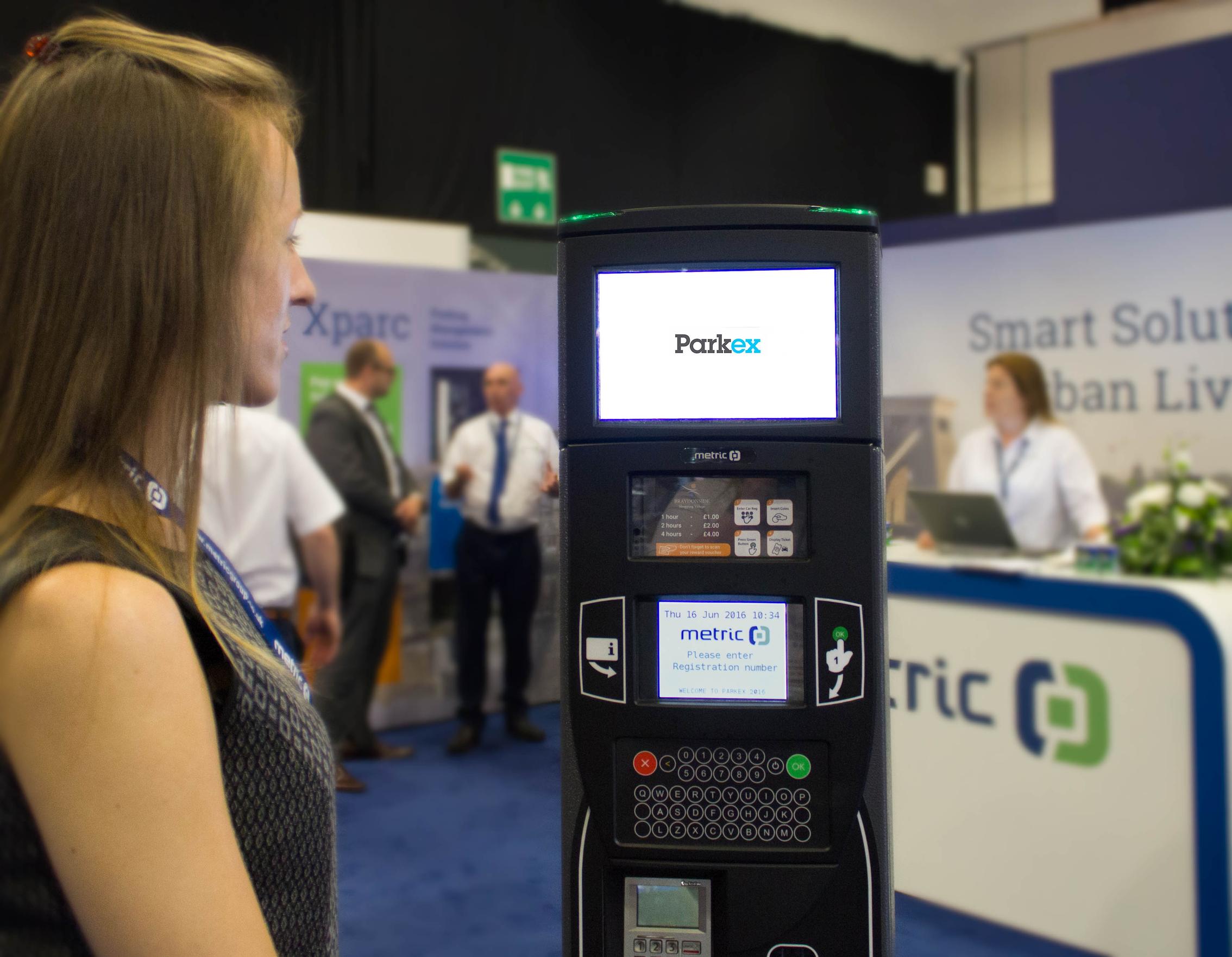 METRIC Group used Parkex 2016 to give visitors a first look at its new Sprite parking terminal. The Sprite, which is slimmer and shorter than the company’s Elite LS model, will be brought to market later this year. 
The Sprite can operate in a range of parking modes. It features a touch keypad that can include QWERTY keys for pay-by-plate and ANPR parking modes, as well other types of data capture. The keypad can also be designed with special characters to suit specific language requirements.
 The Sprite offers a variety of payment options, including coins, notes, chip & PIN and contactless, including ApplePay. Voucher scanning can be used to offer free or discounted parking for a number of scenarios such as retail, residential, members and employee parking.
METRIC also gave delegates a sneak peak at Mi-Office, the company’s successor to its WebASLAN back office management system, which is currently being trialled and prepared for launch.