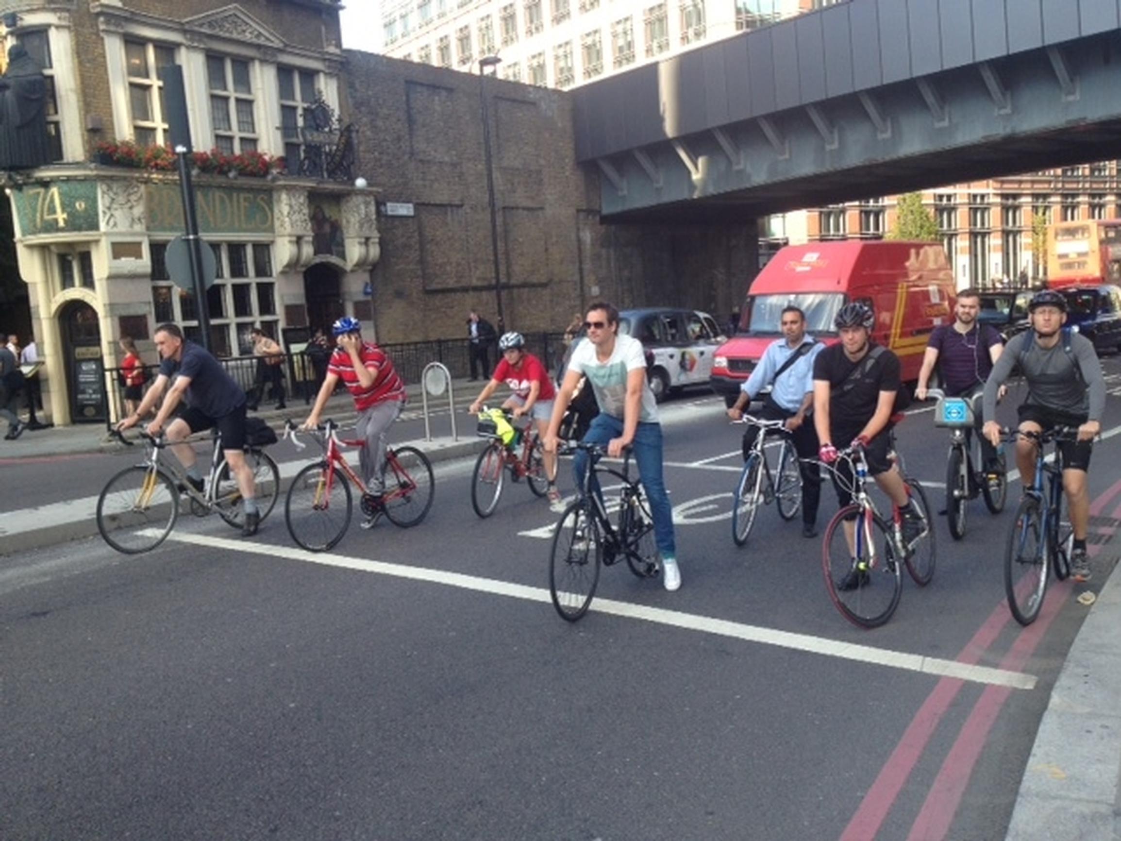 The DfT wants to see increases in cycling that underpin economic growth outside London