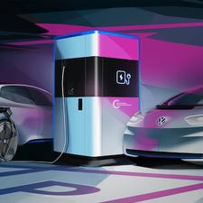 VW unveils mobile electric car charger