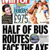 HS2 cash should fund buses, says Guardian, as Mirror warns of huge cuts