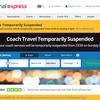 National Express coach services suspended