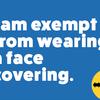 Disabled people exempt from wearing face coverings