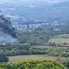 Diesel train derailment causes blaze in South Wales