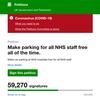 Free NHS parking will arrive on New Year’s Day 2021