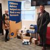 Bailiff delivers PPE to Citizens Advice Bureau