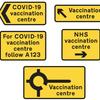 DfT approves COVID vaccination centre traffic signs