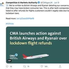 CMA Investigates British Airways And Ryanair Over Refund Com