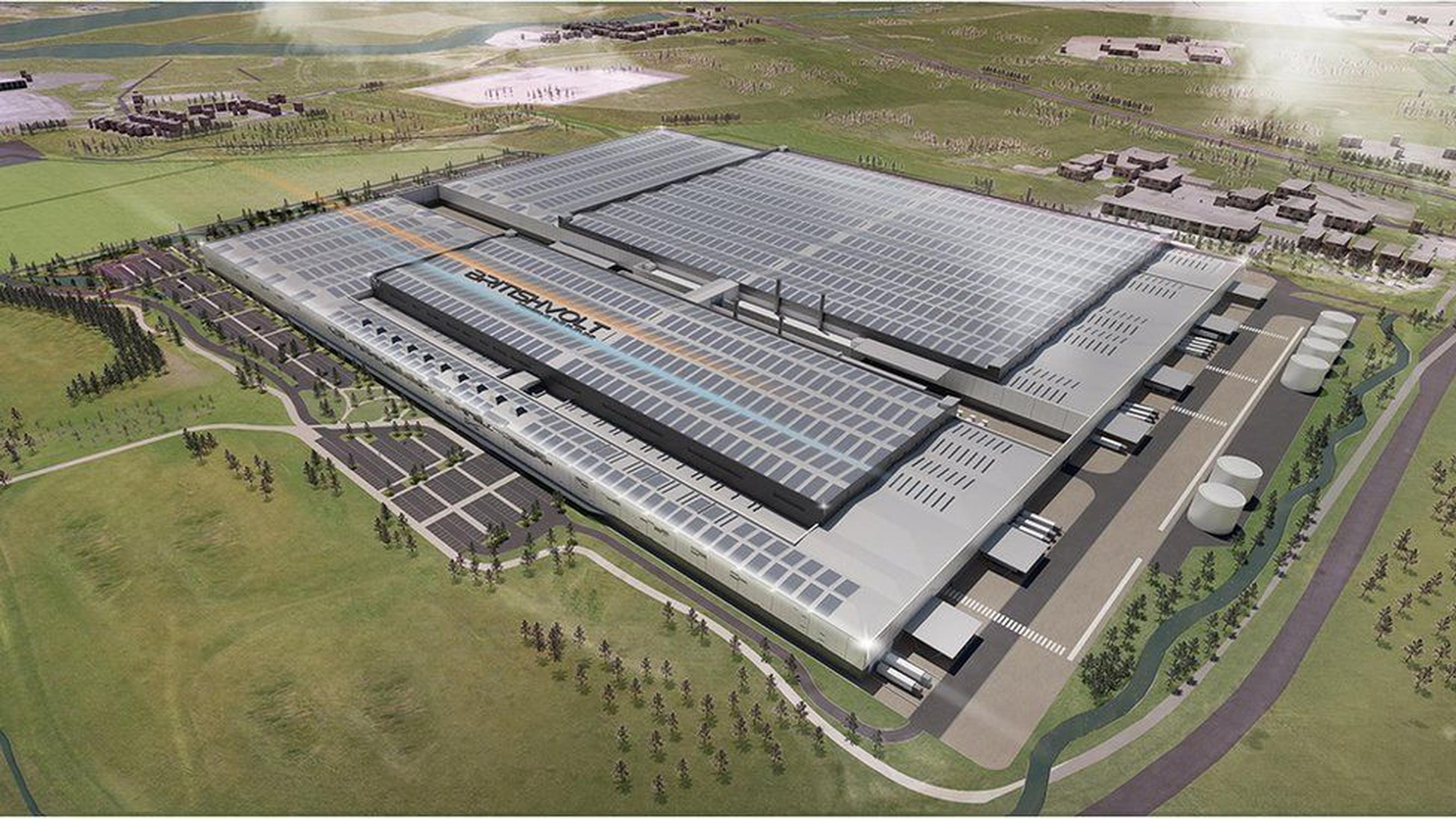 The planned gigafactory in Cambois