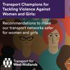 Tackling violence against women and girls – in transport and beyond