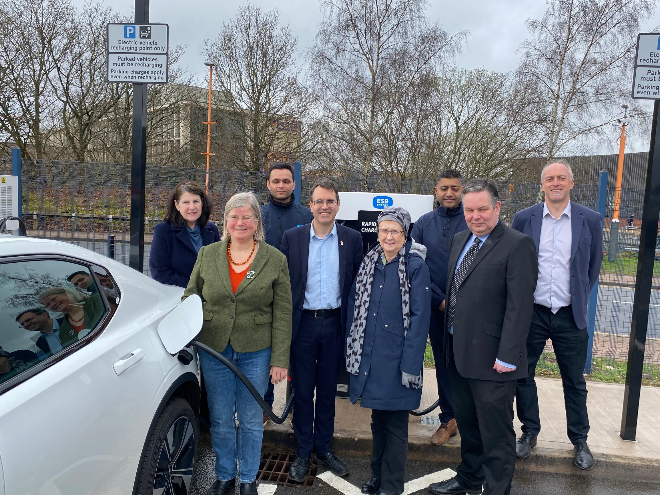 The first rapid charger installed at Selly Oak station