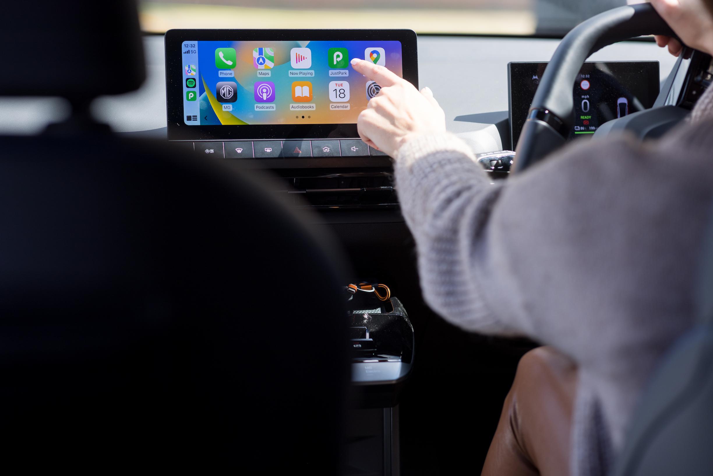 The JustPark app is compatible with Apple CarPlay, Android Auto and both iOS Voice and Android Voice Access