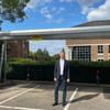 Solar car port opens at Elmbridge Civic Centre car park