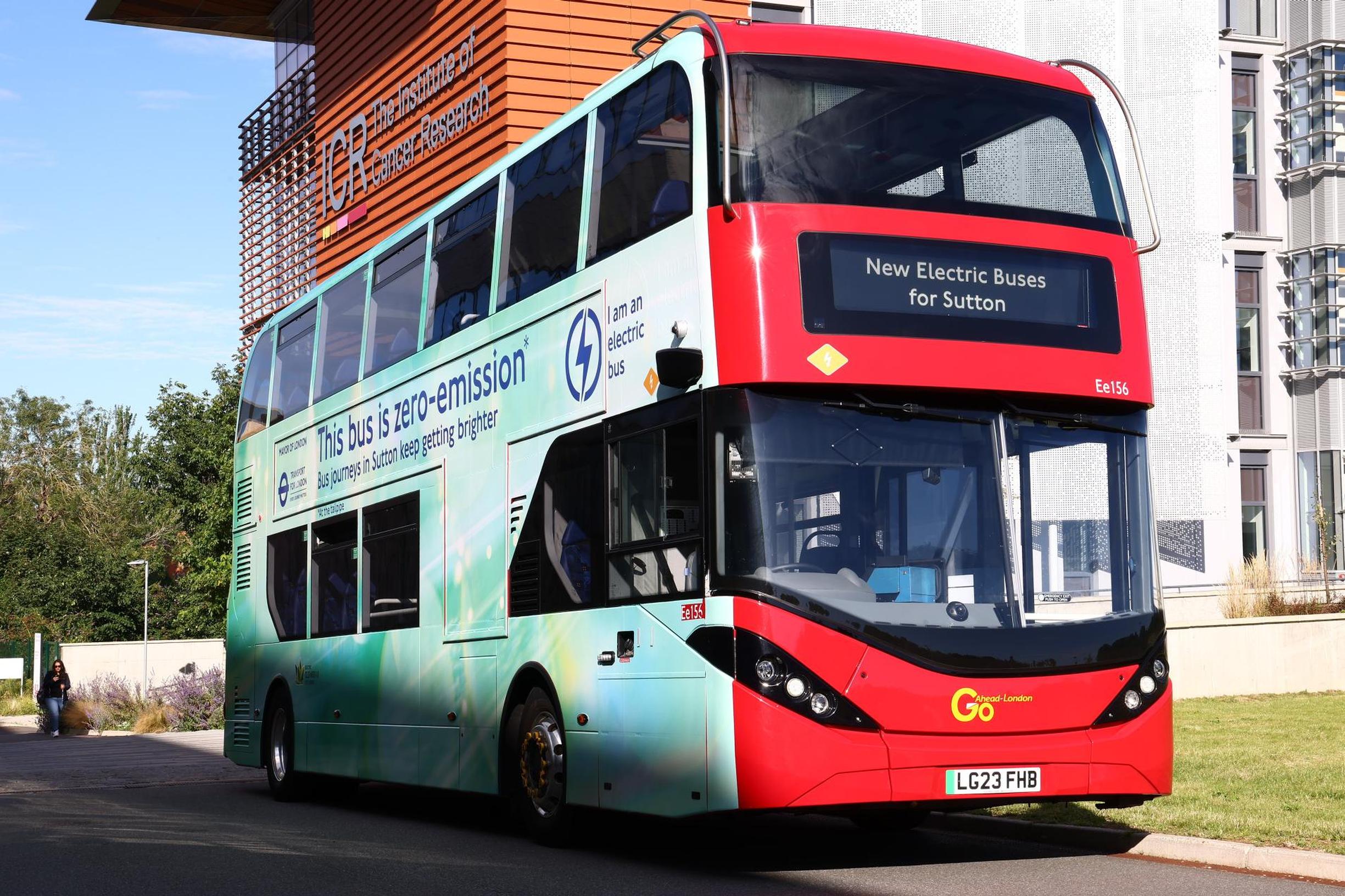 New zero-emission electric buses have taken to the streets of Sutton this summer