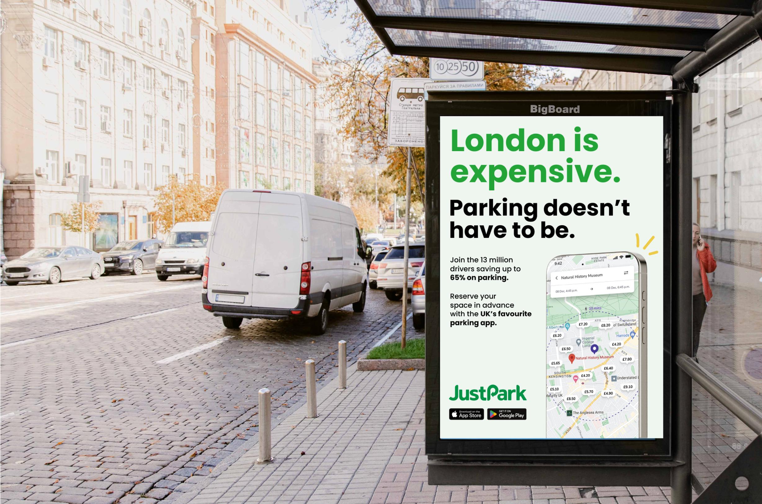 JustPark is promoting its Best Price Guarantee