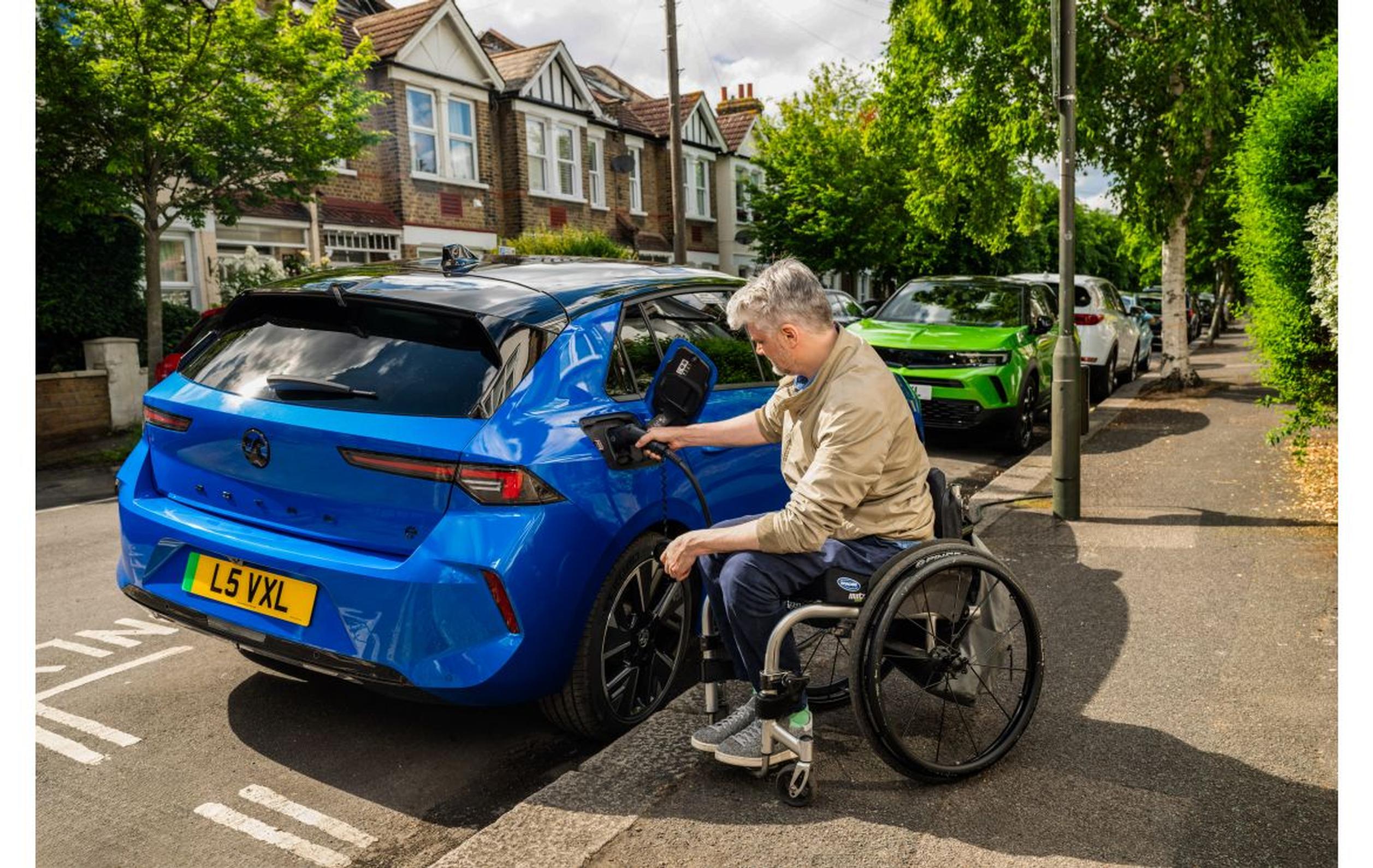 Based on information from the 223 councils who provided data to Vauxhall, only 450 of the recorded 19,456 on-street charge points in the UK have been adapted specifically for the considerations of disabled drivers