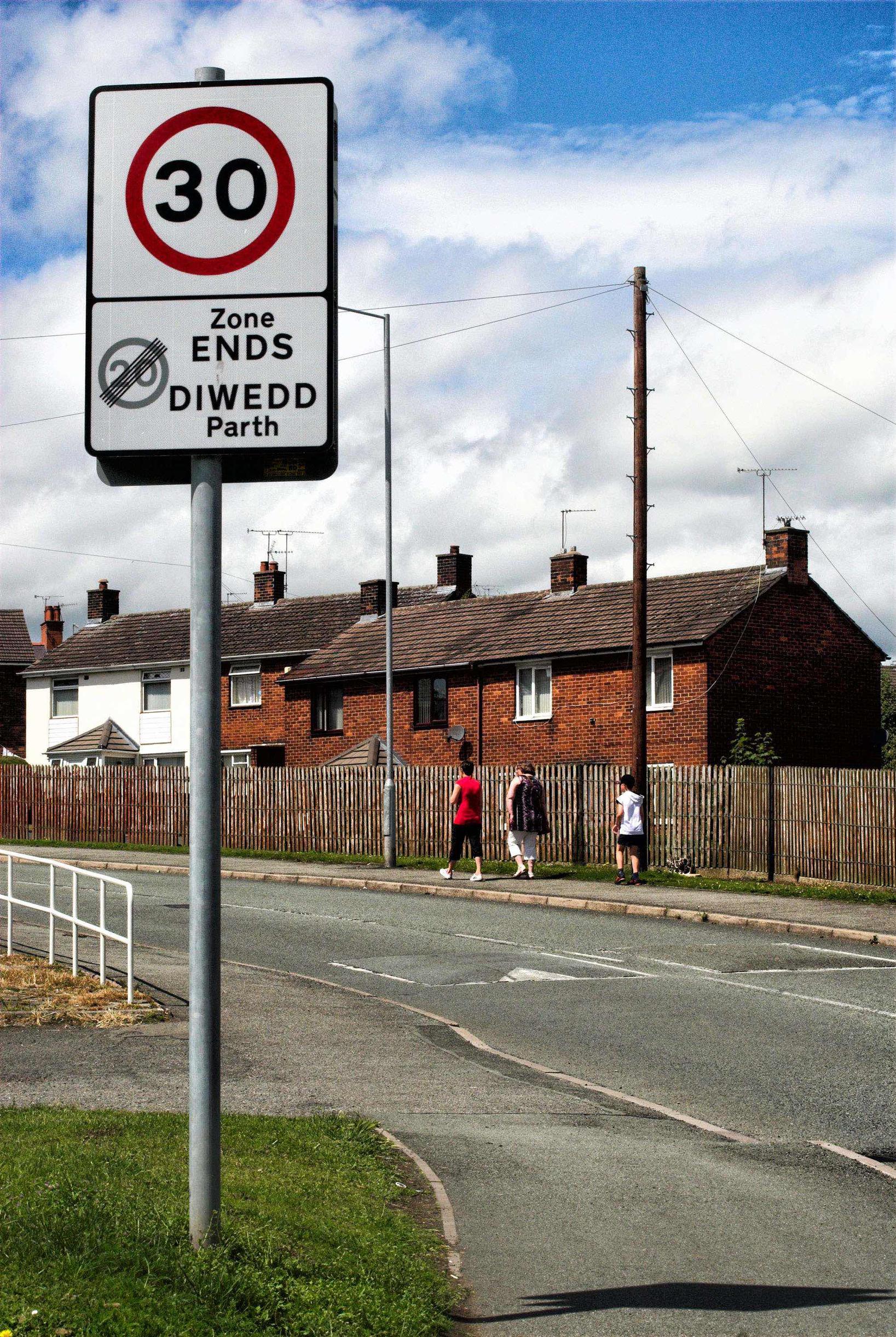 Part of Caia Park had a 20mph zone when this photo was taken, but now 20mph applies across the densely populated area, and Skates does not expect 30mph to return