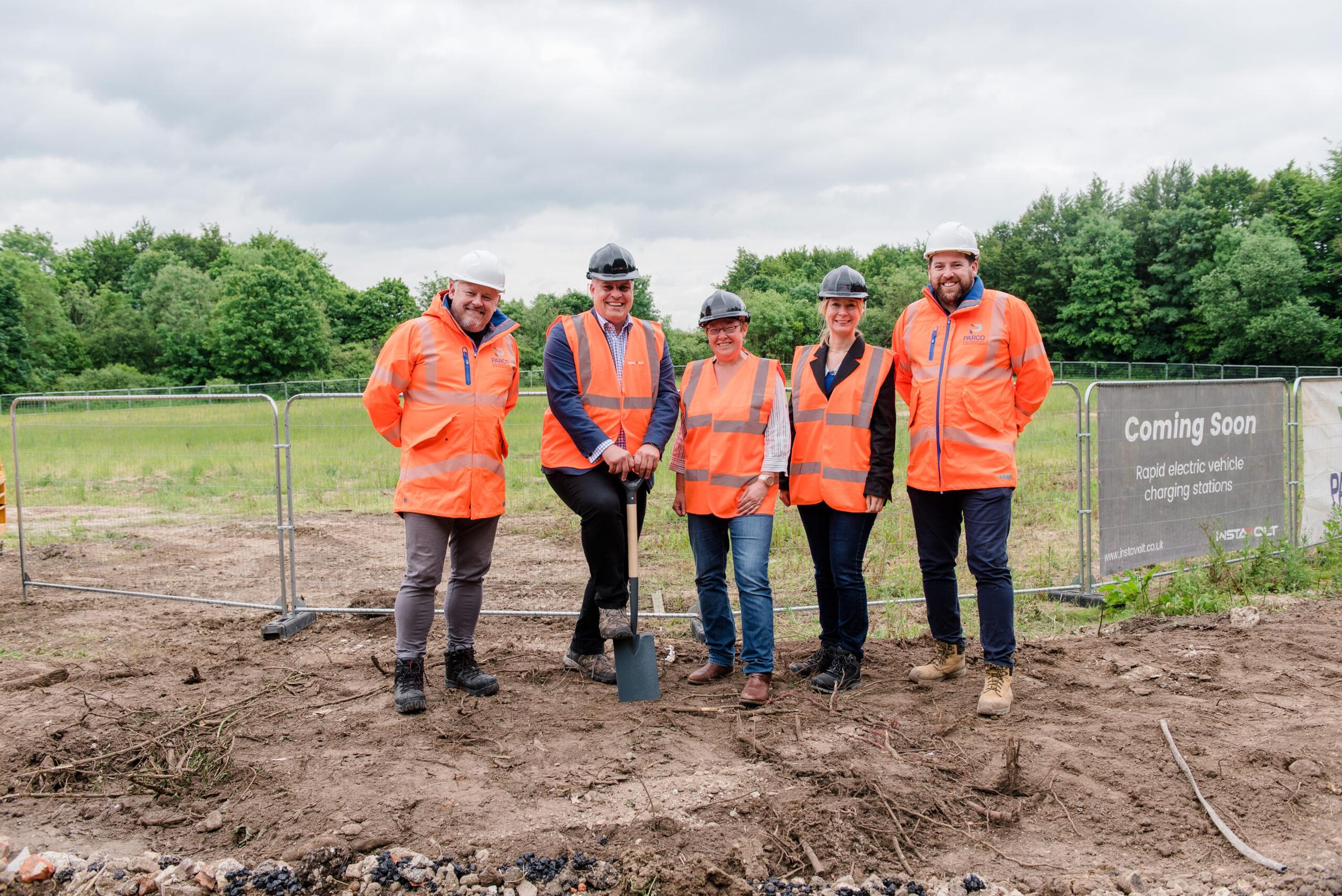 Ground breaking ceremony at Three Maids Hill