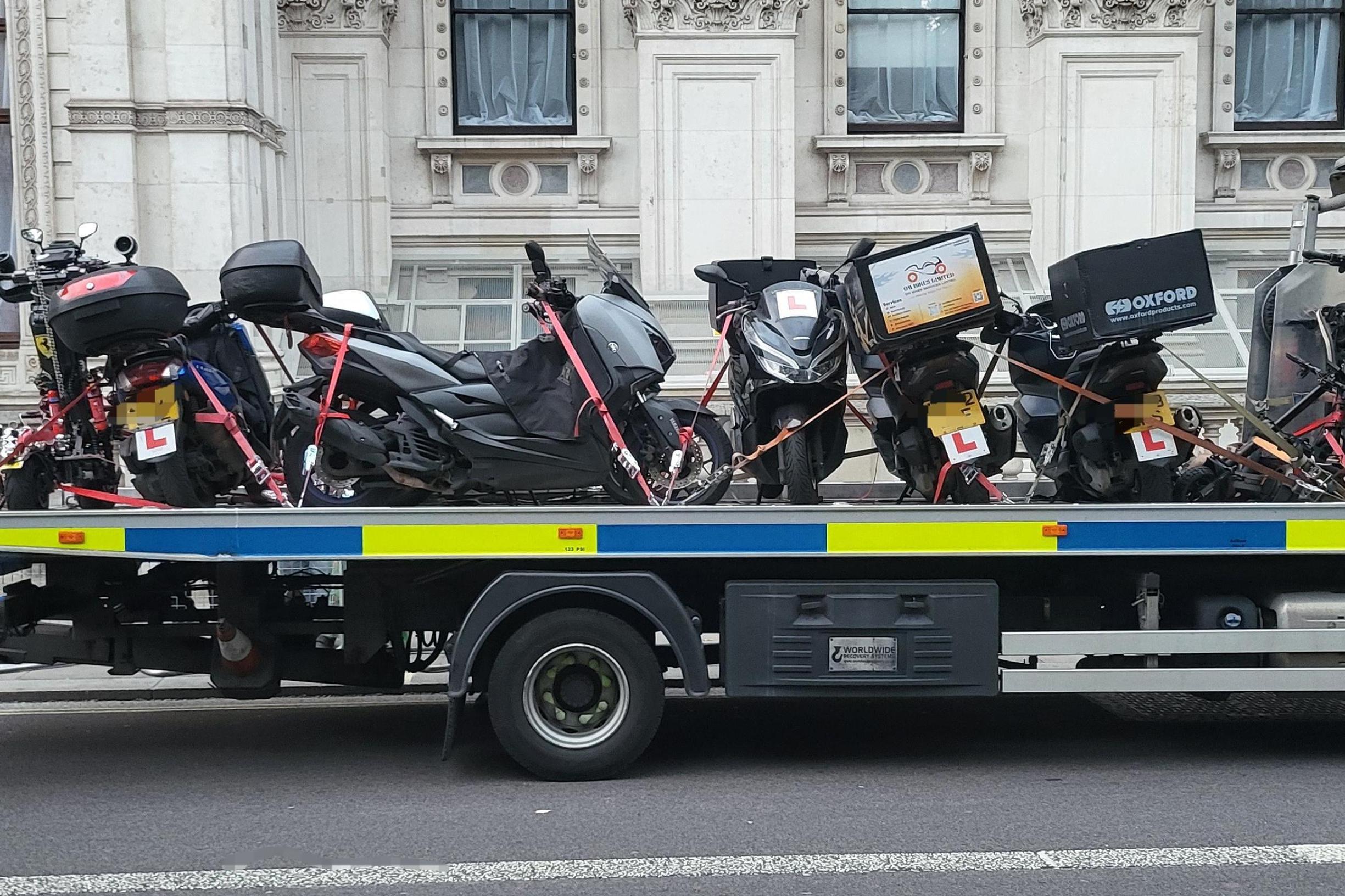 Over 47 nuisance vehicles including scooters were seized during a day of action