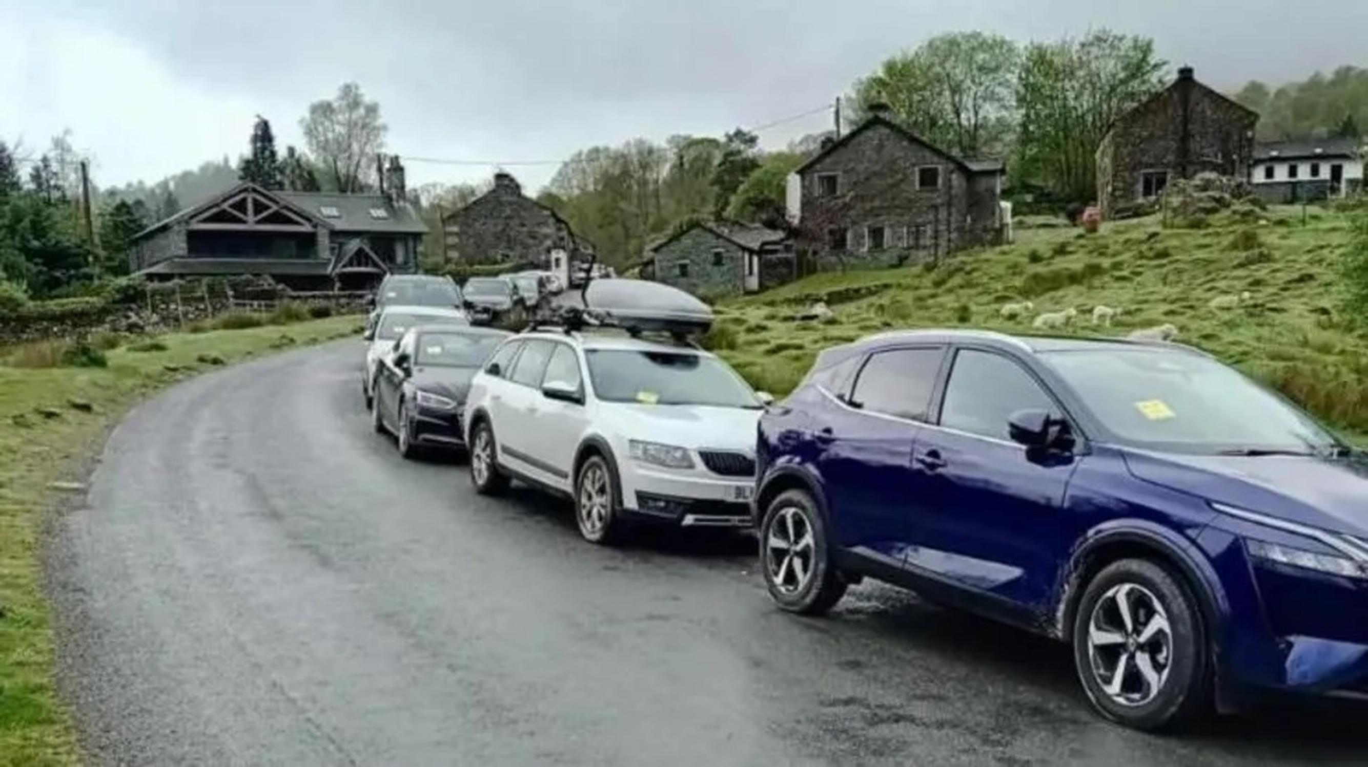 Obstructive parking in the Lake District (Cumbria Fire and Rescue Service)