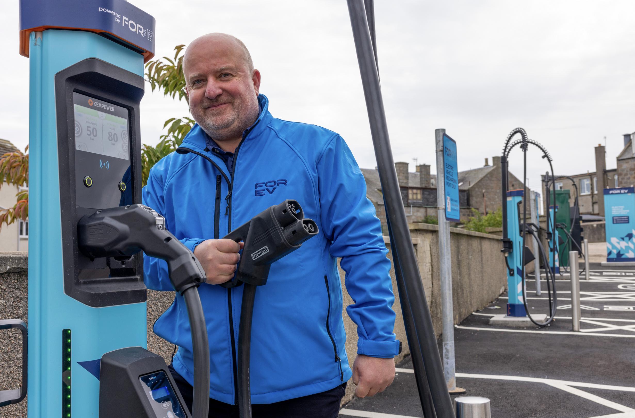 FOR EV opens charging site at Aberdeen Tesco Express