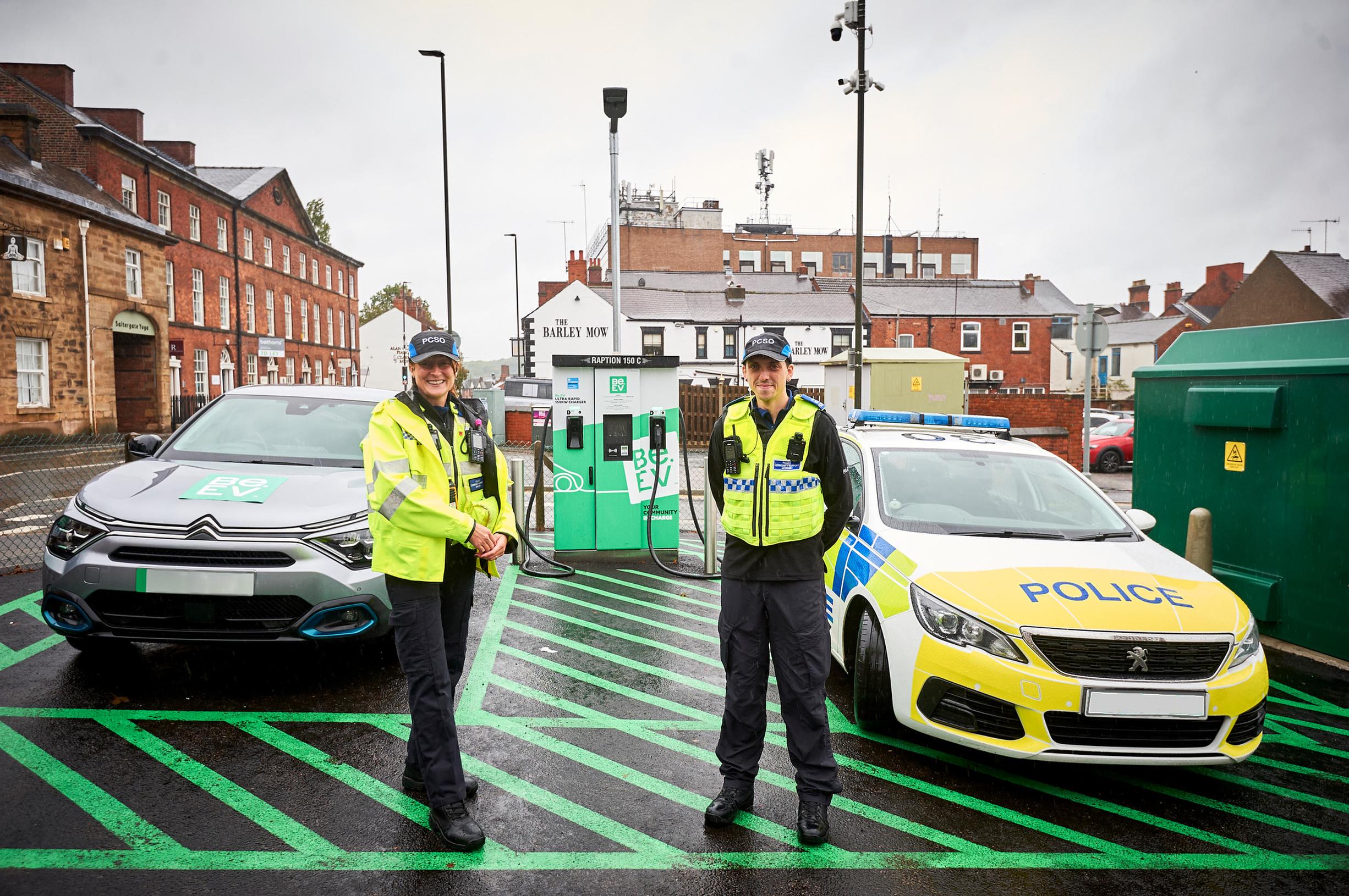 Derbyshire Police have advised Be.EV and Formula Space on creating a more secure hub