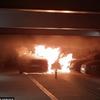 Fighting the Luton Airport car park fire