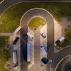 Insect-friendly outdoor lighting for German truck stop