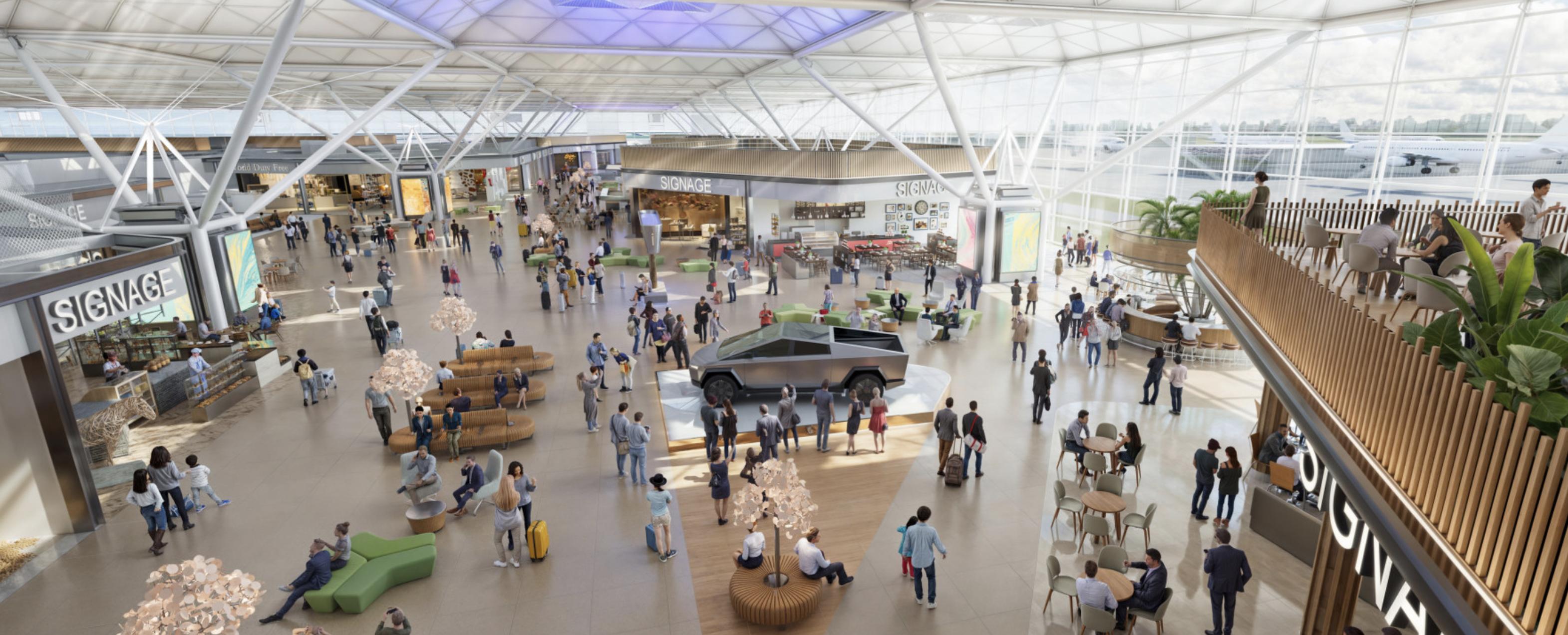 Stansted has released images of the new look terminal