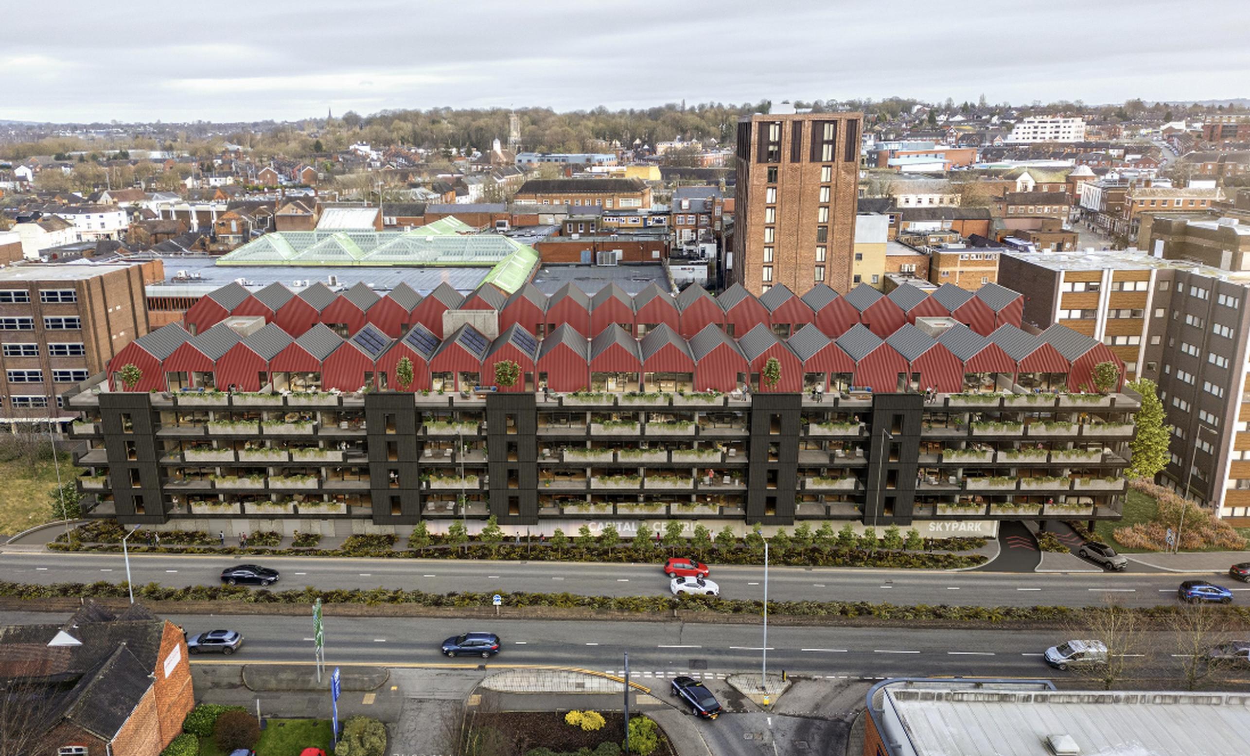 Concept for converting the Midway car park into homes (Centric&Centric)