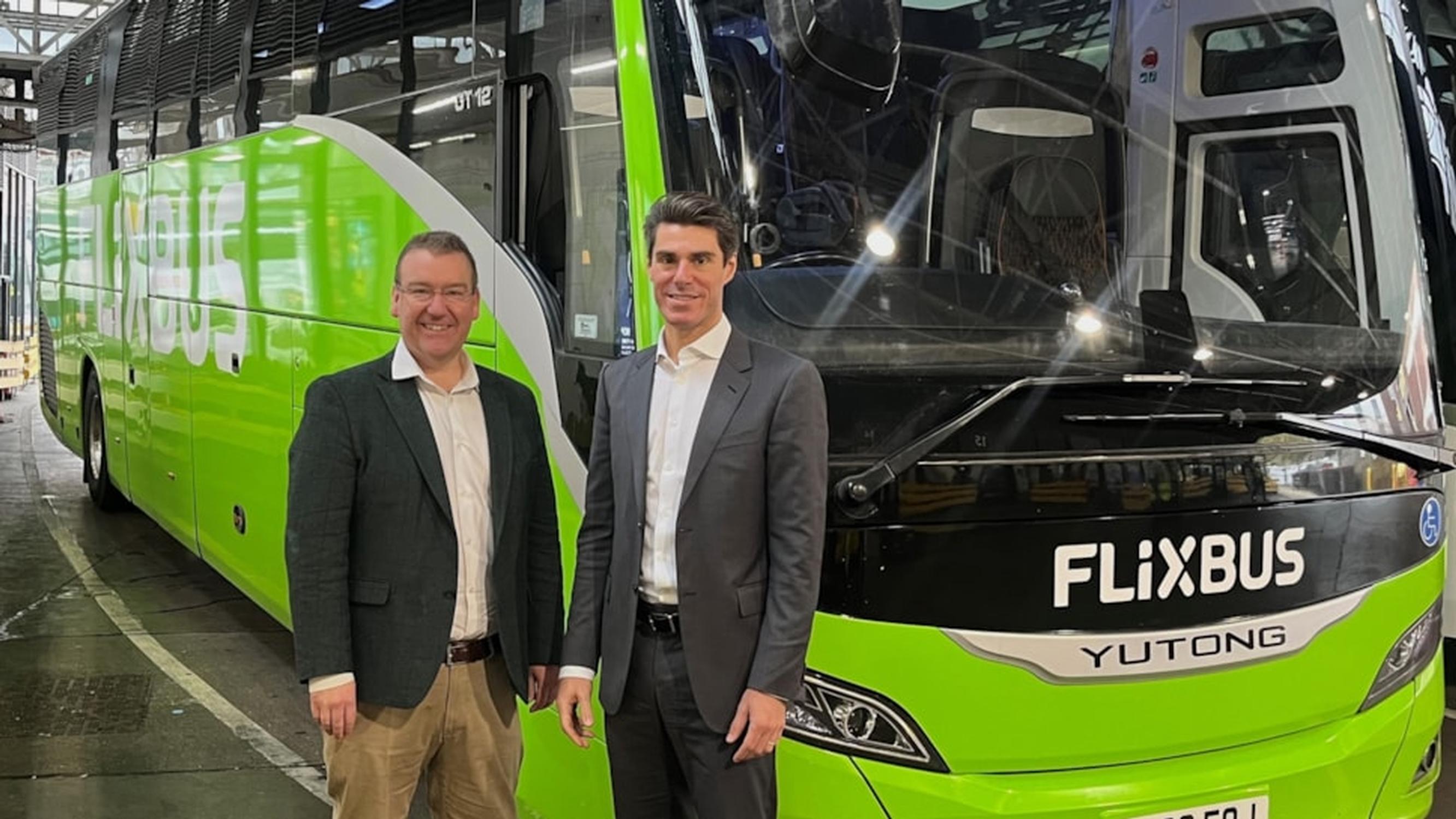 Andreas Schorling, FlixBus UK MD & Andrew Jarvis, First Bus COO