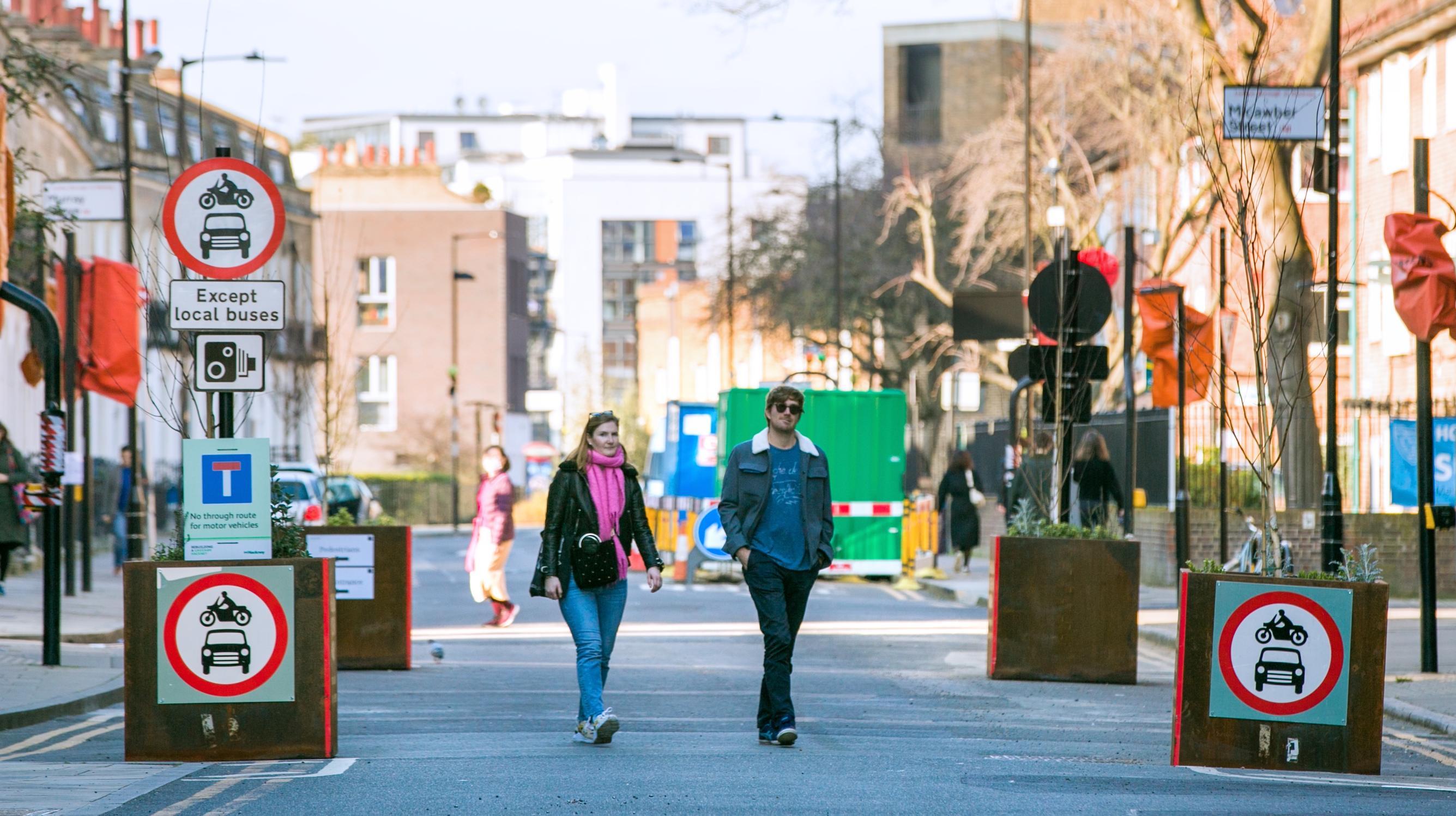 The Hoxton West Low Traffic Neighbourhood in Hackney