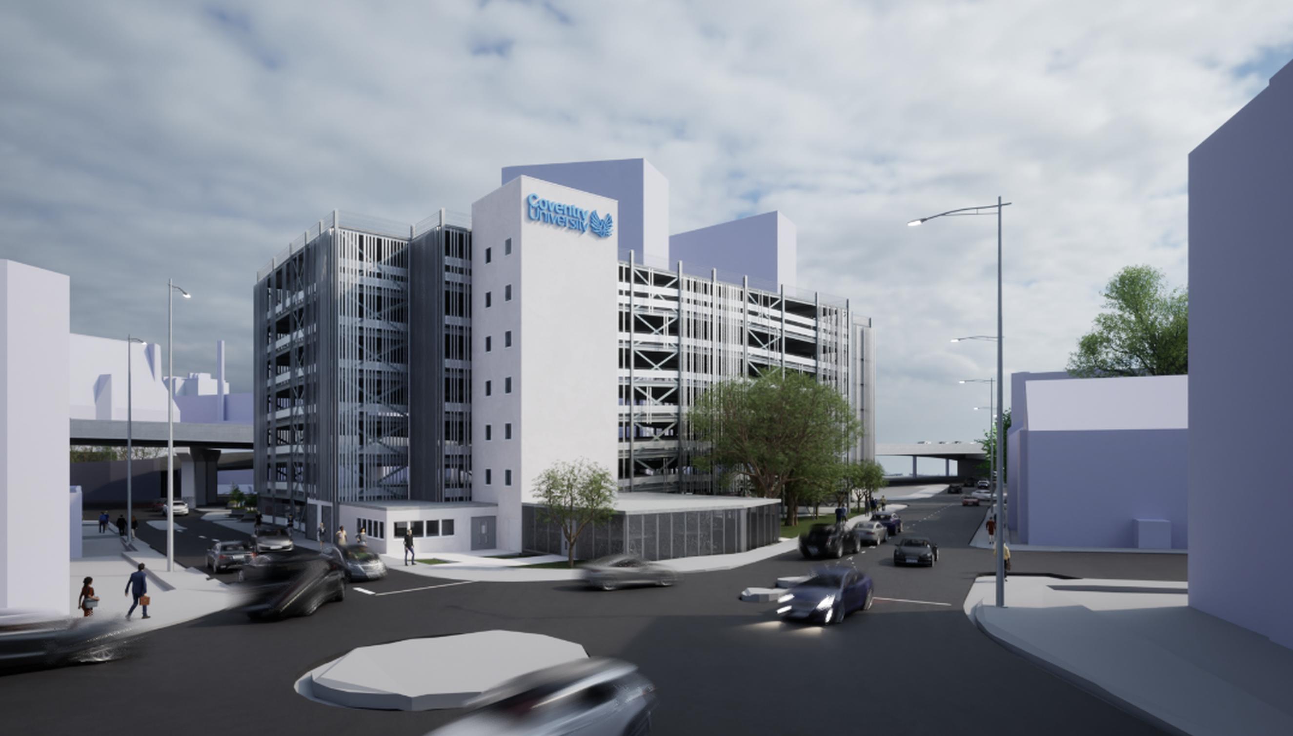 Coventry University unveils plans for seven-storey car park