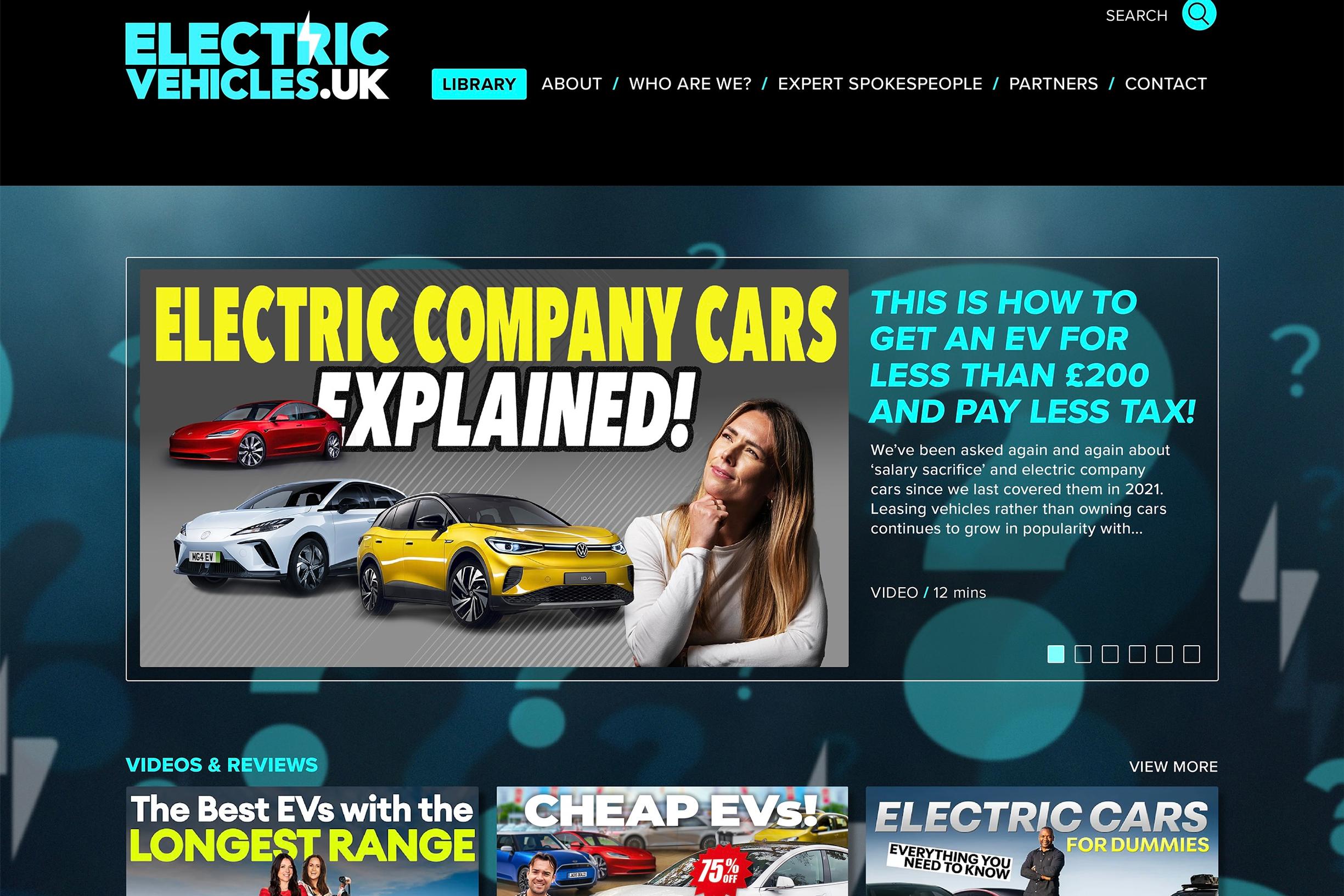 Electric Vehicles UK home page