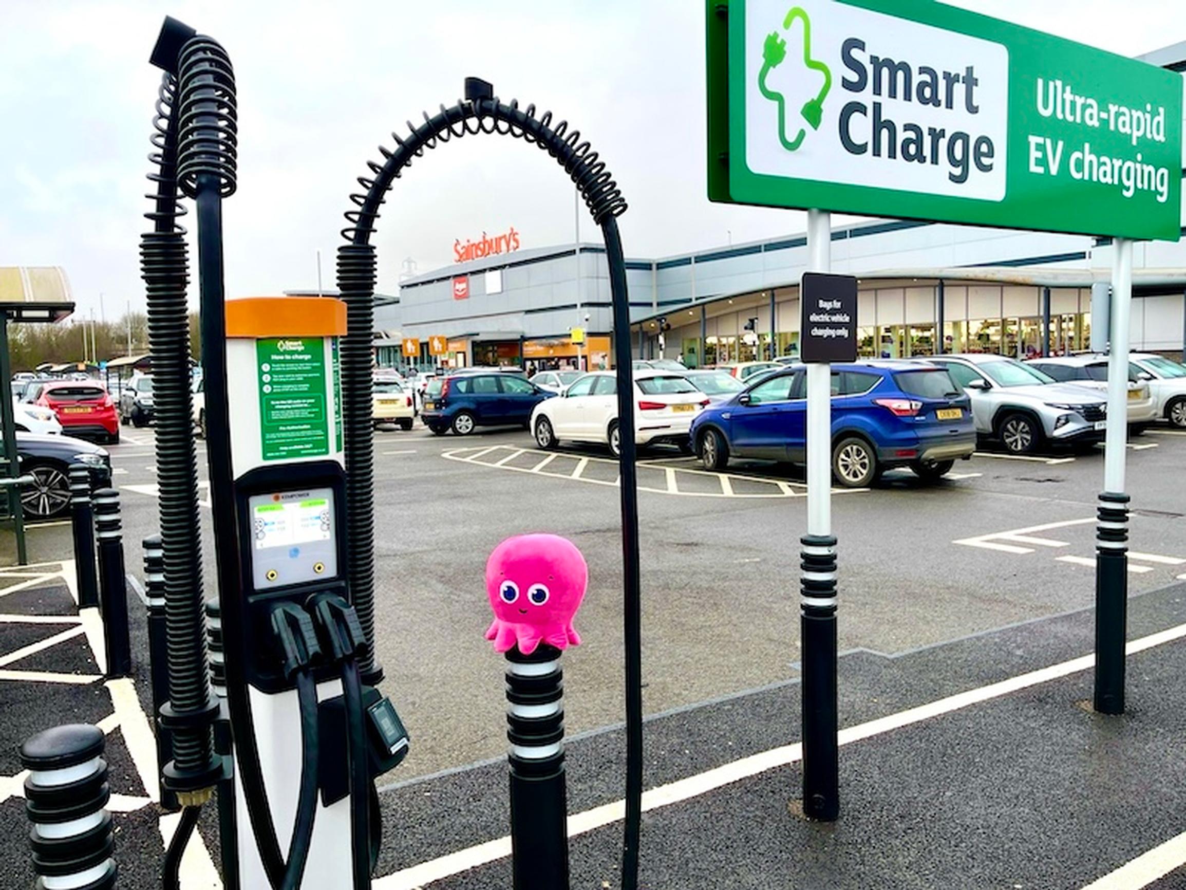 Sainbury`s charging hub