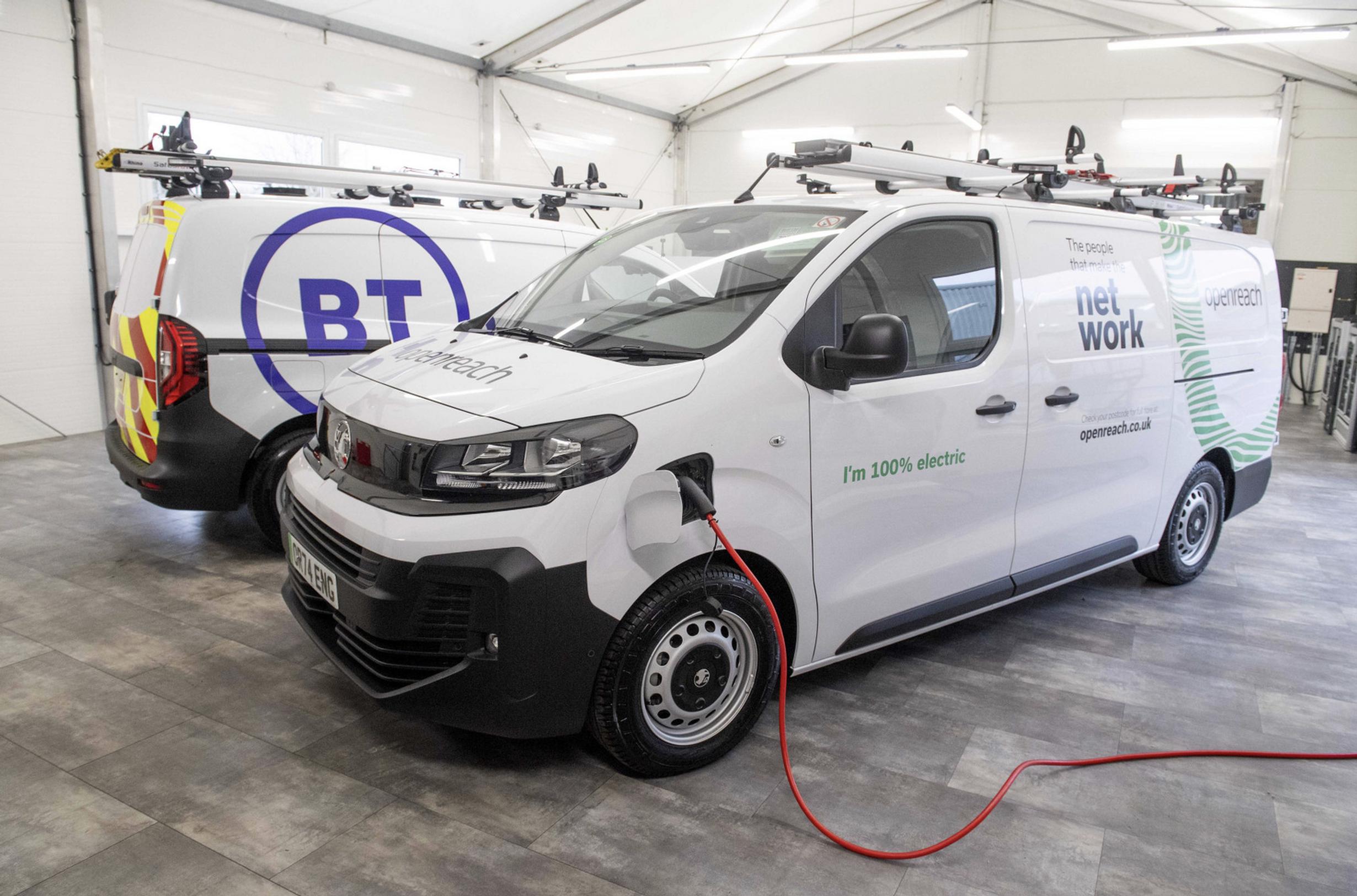 BT Group has placed orders for 3,500 new EVs