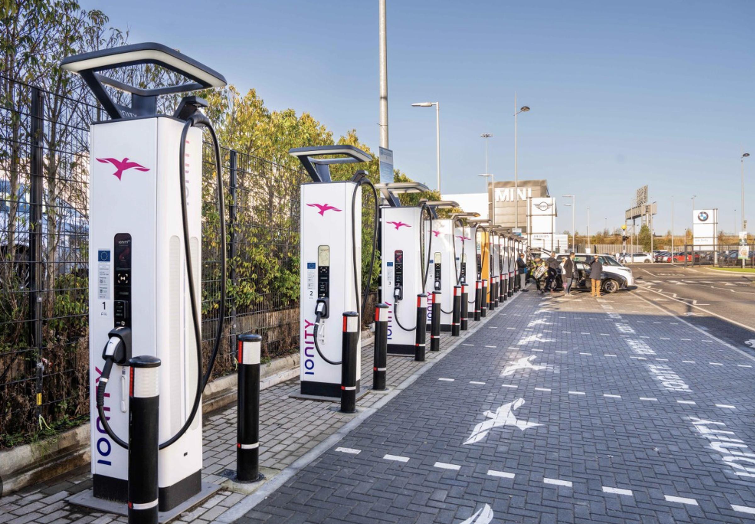 IONITY chargers at the Charlestown Shopping Centre in Dublin