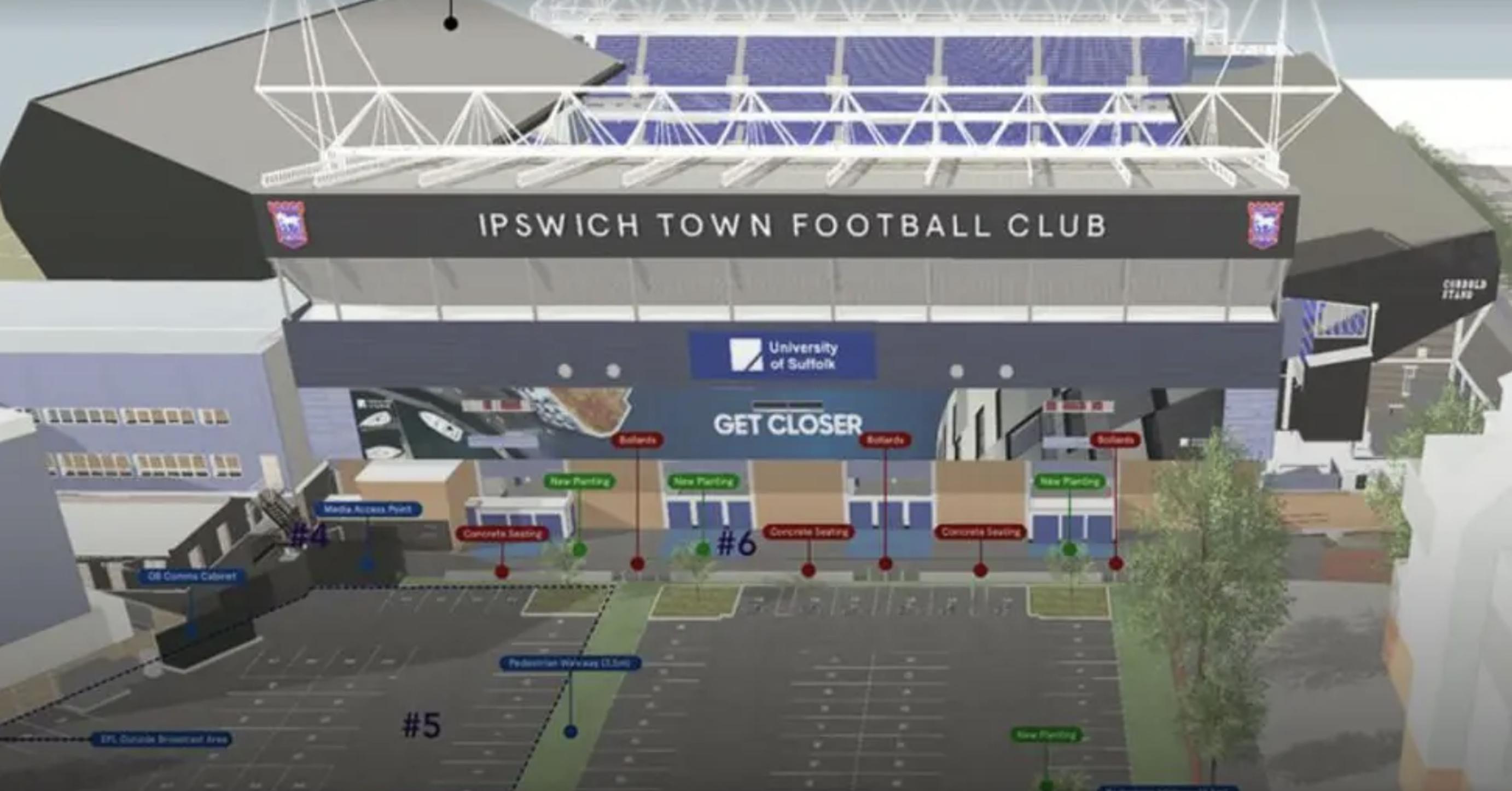 Ipswich Town FC`s car park plan