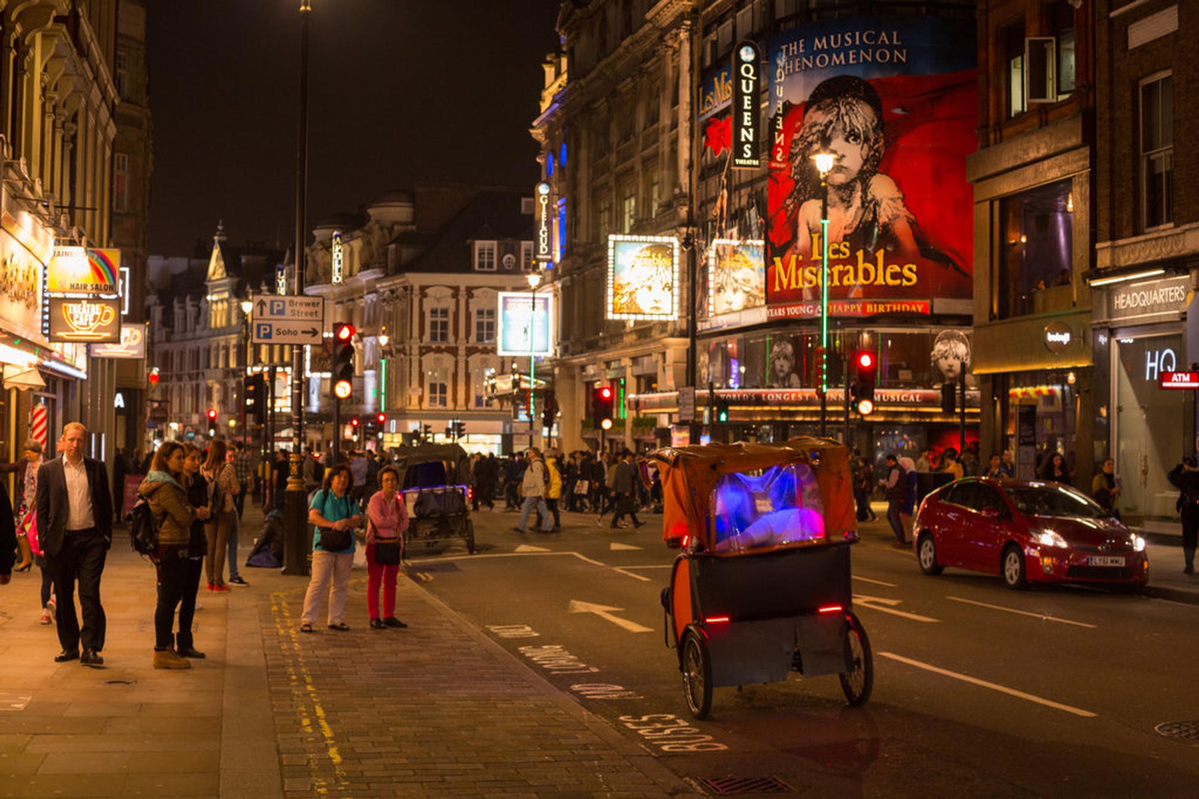 Pedicabs in the West End