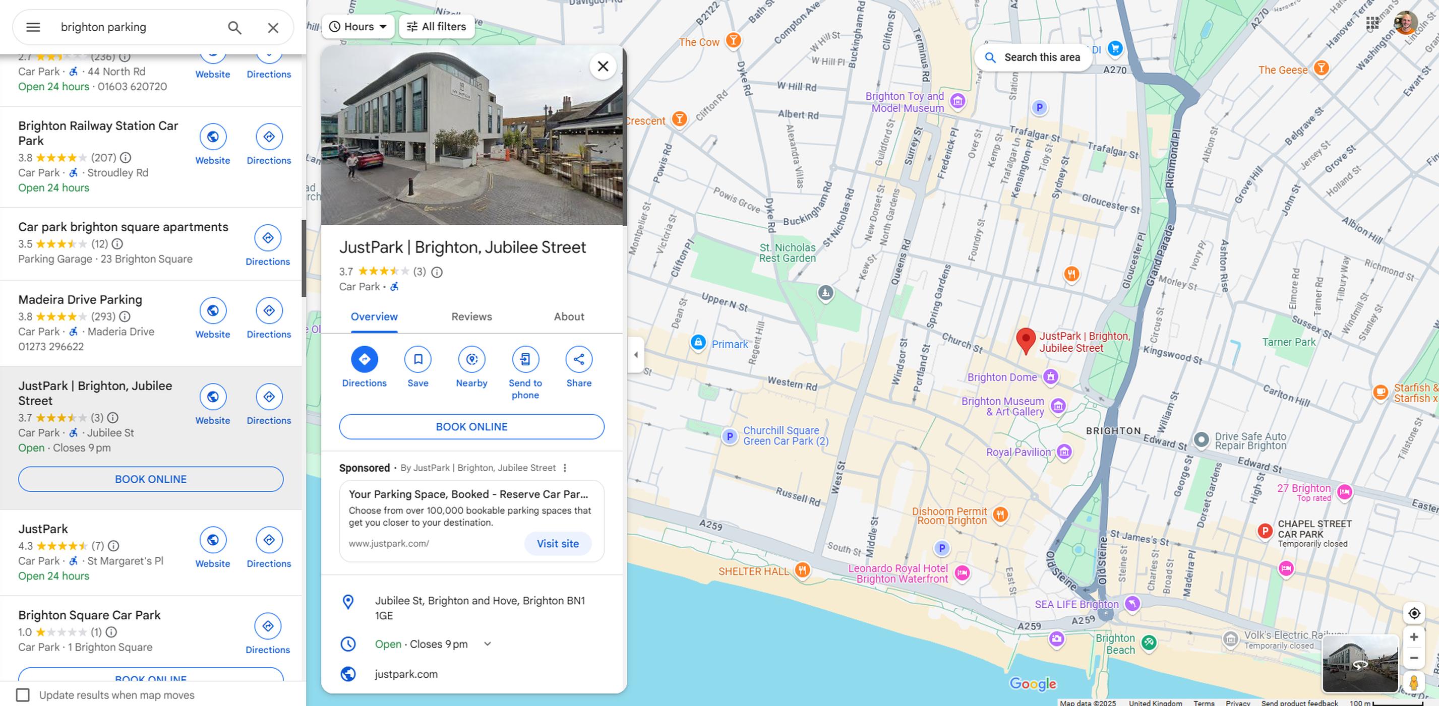 JustPark teams up with Google