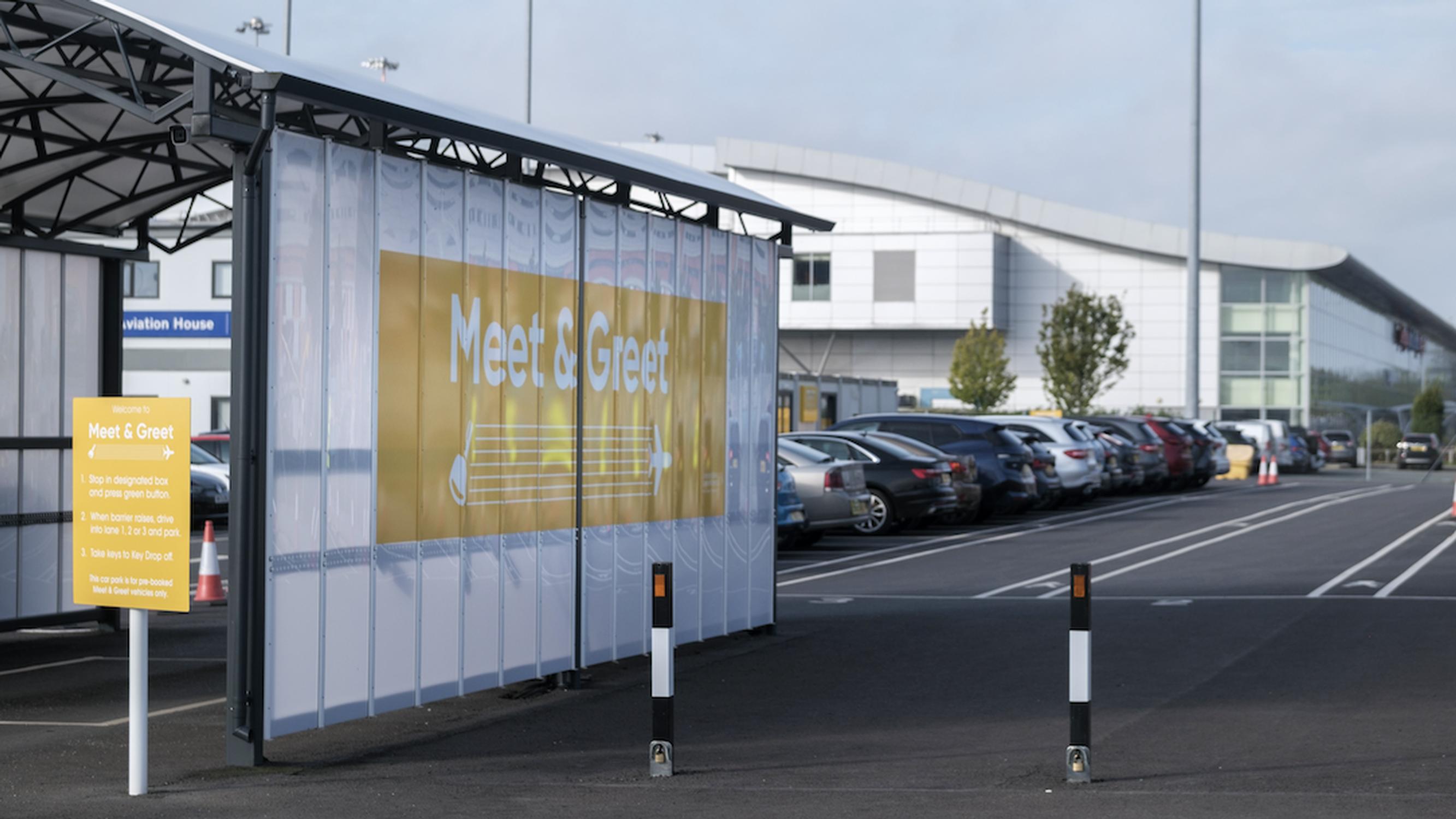 Liverpool John Lennon Airport`s meet & greet area