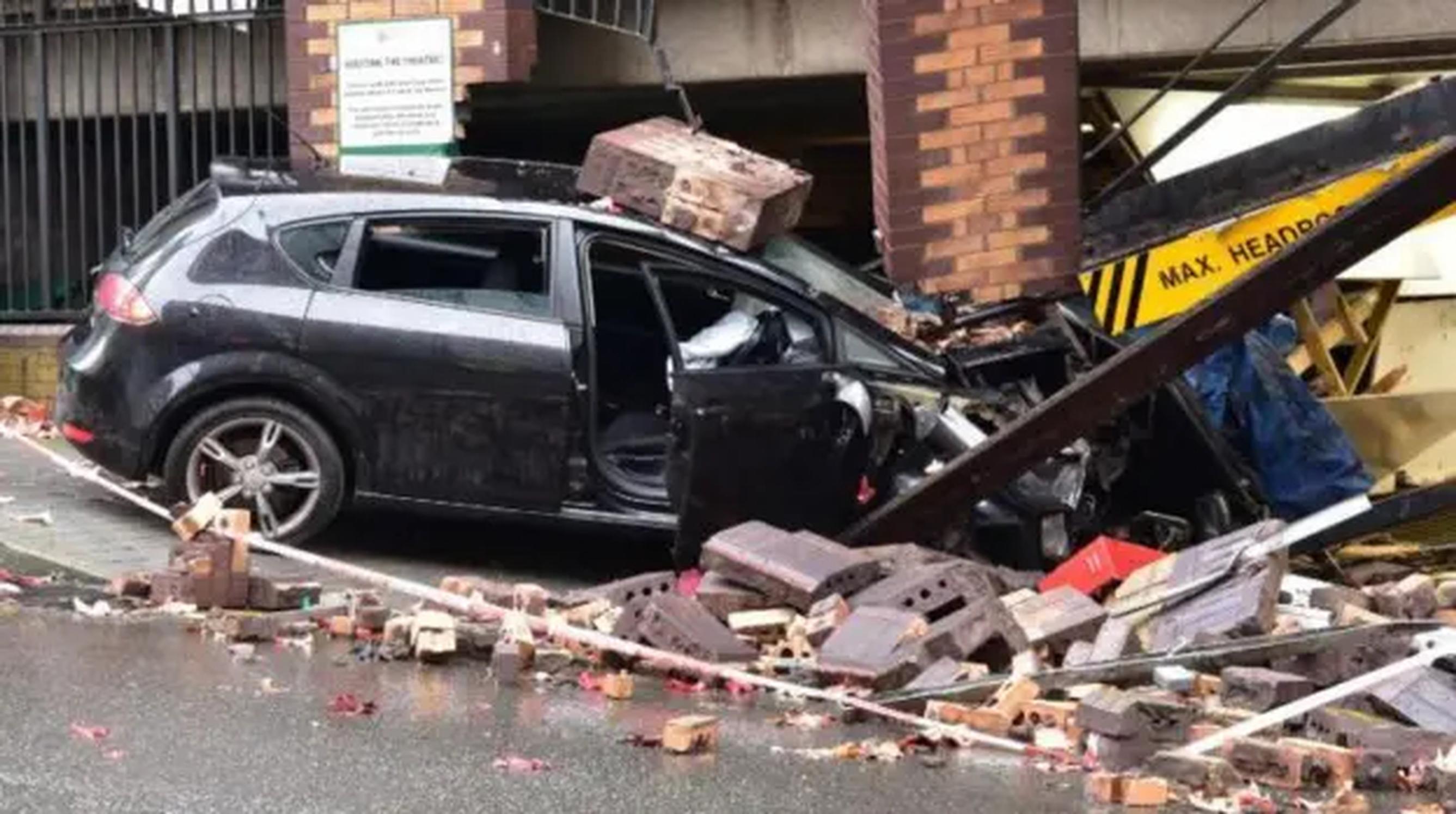 Man jailed after two young people badly hurt in car park crash