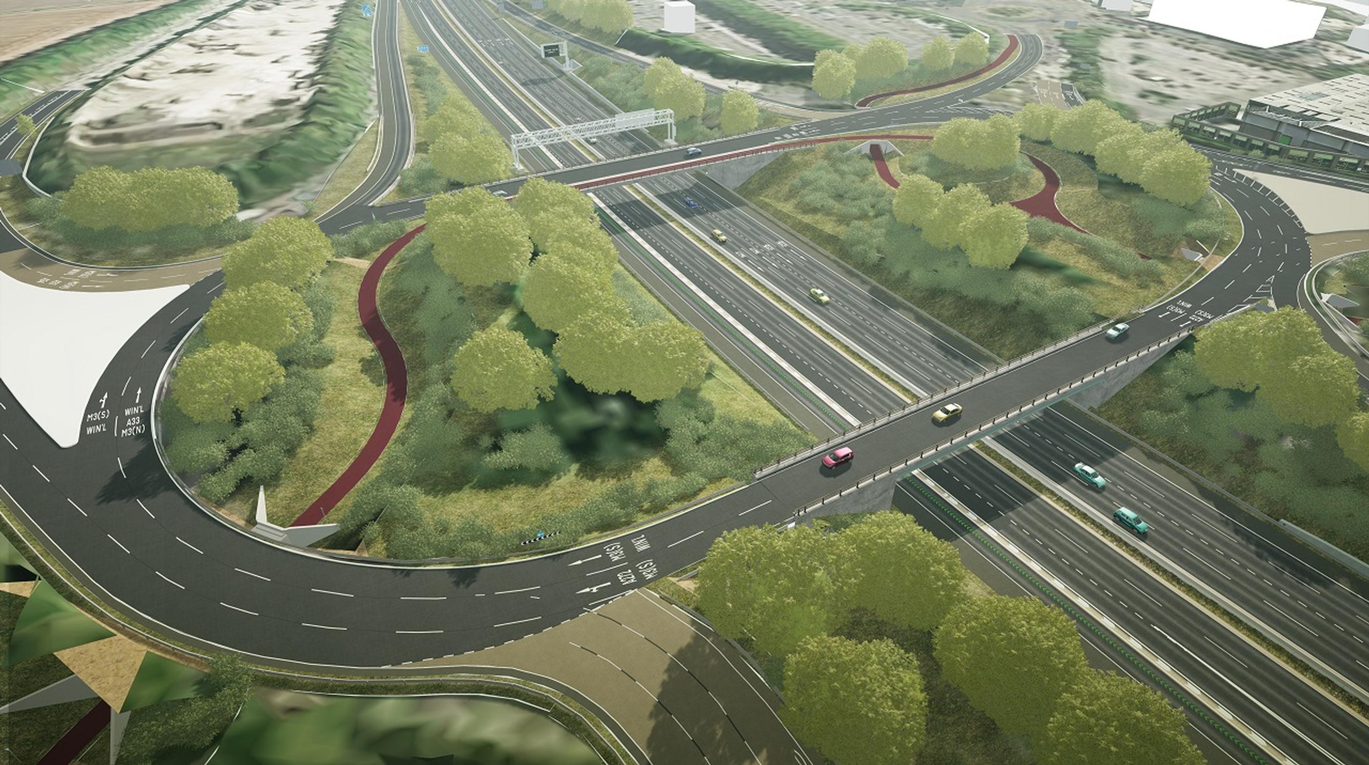 The National Highways project will involve widening junction 9 of the M3 from 3 lanes to 4 lanes