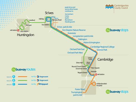 Cambridge Guided Busway Map Waiting Is Finally Over For The Longest Busway In The World